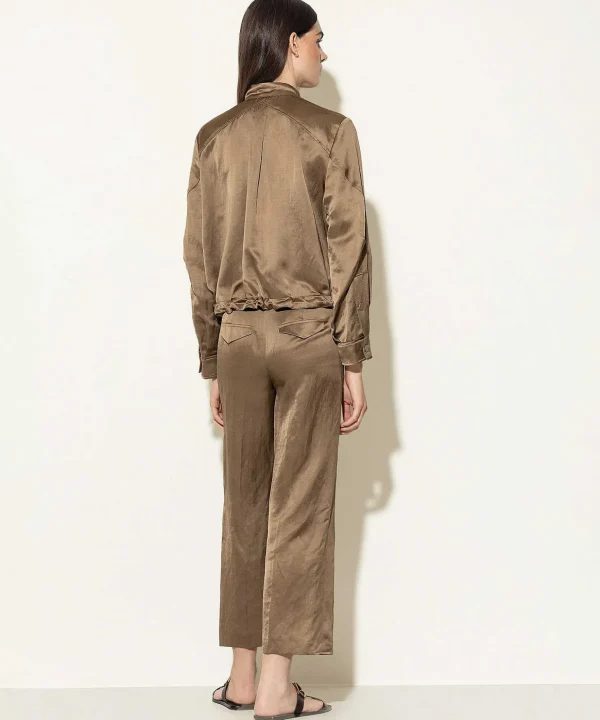 Silky Cropped Trousers*Luisa Cerano Hot