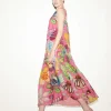 Sleeveless Dress Tropical Flower Print*Luisa Cerano Hot