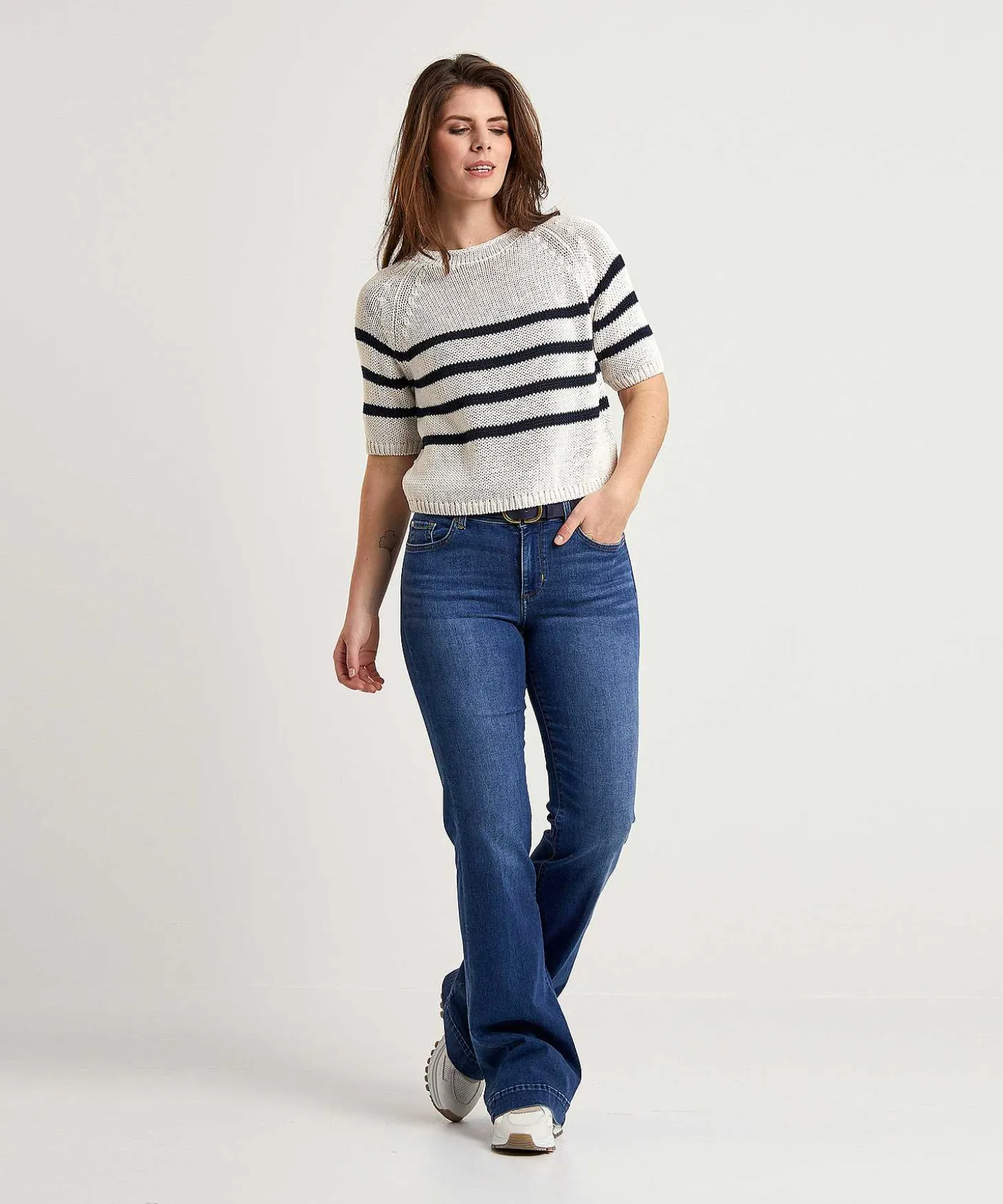 luisa_cerano_sweater_shor_0-1.webp Sweater Short Sleeve And Stripes*Luisa Cerano Best