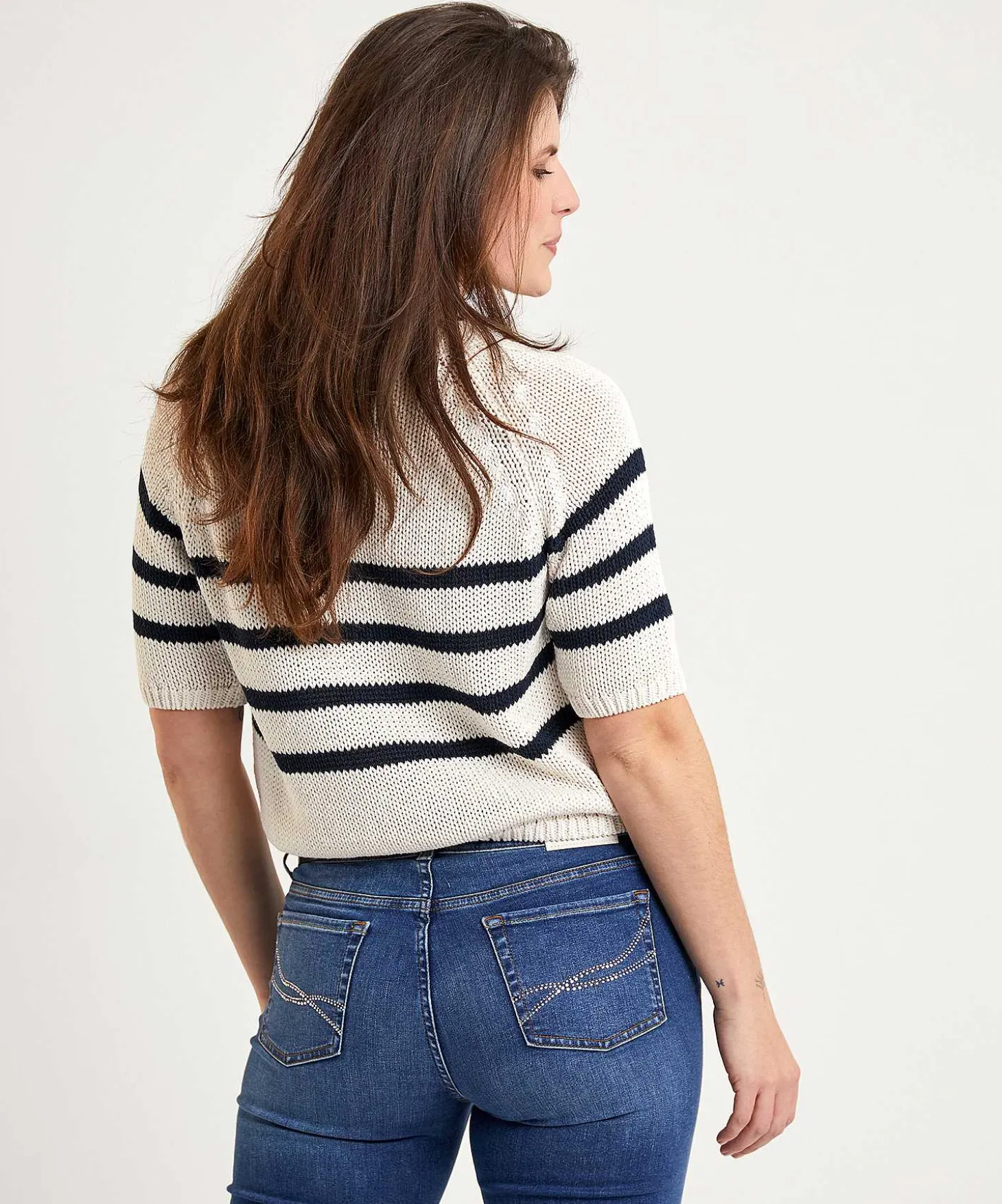 luisa_cerano_sweater_shor_1-1.webp Sweater Short Sleeve And Stripes*Luisa Cerano Best