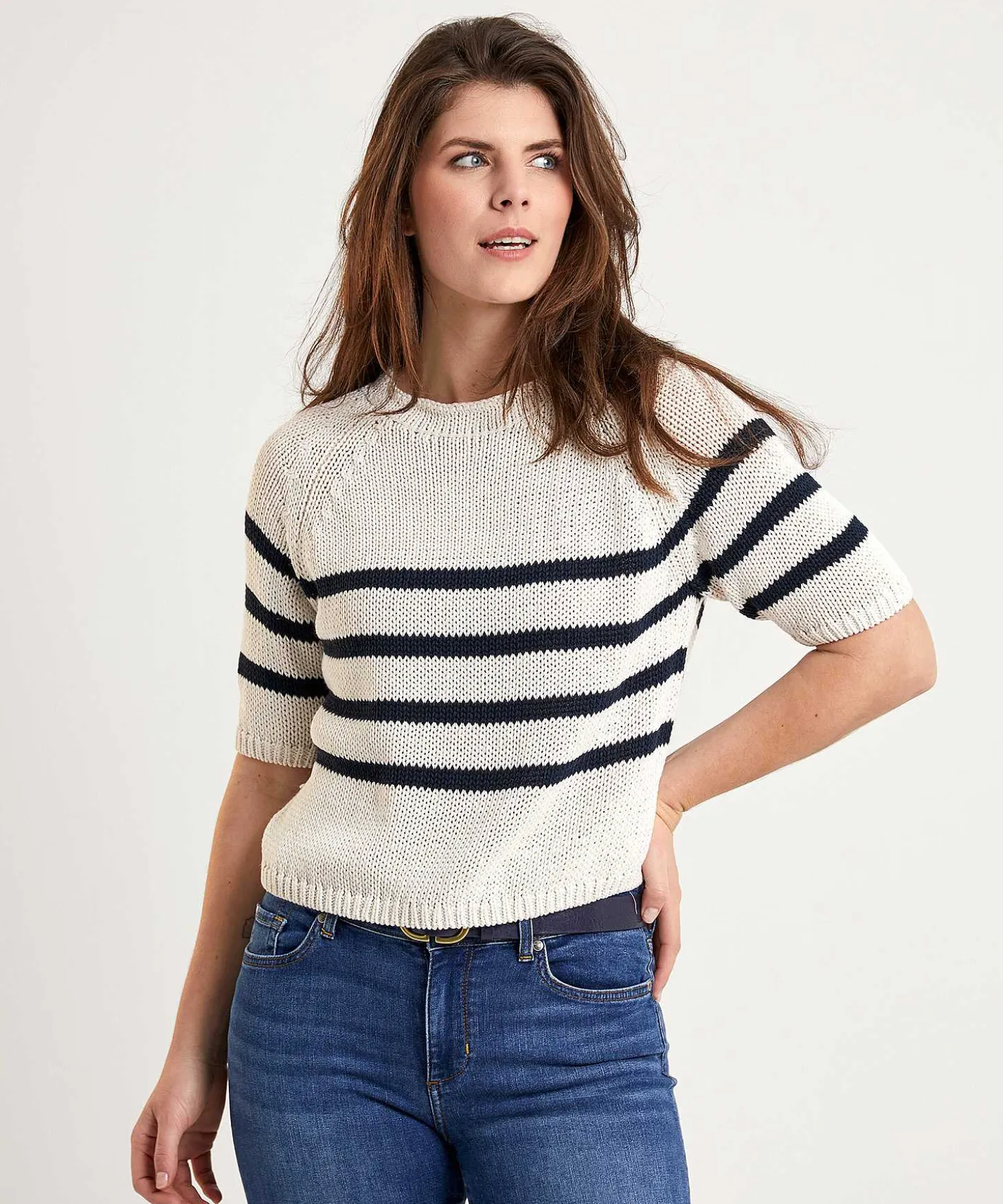 luisa_cerano_sweater_shor_3-1.webp Sweater Short Sleeve And Stripes*Luisa Cerano Best