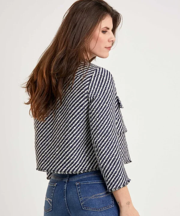 Tweed Blazer Stripes*Luisa Cerano Fashion