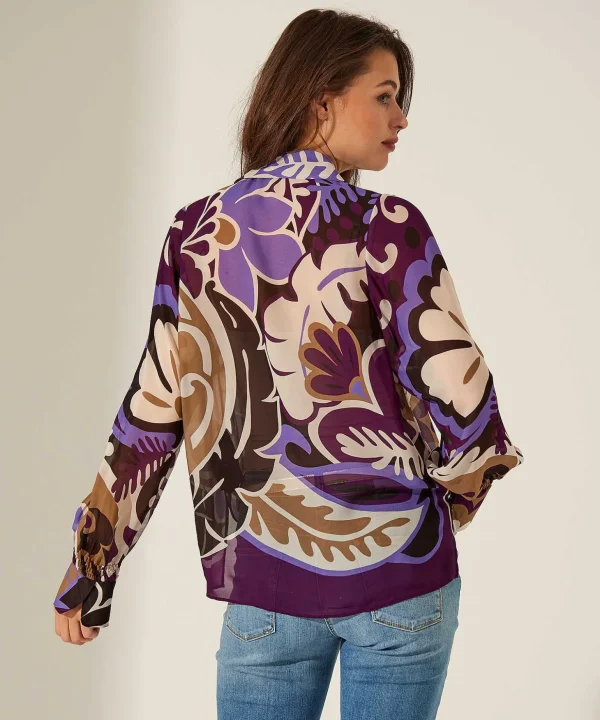 Voile Blouse Flower Print*Luisa Cerano Cheap