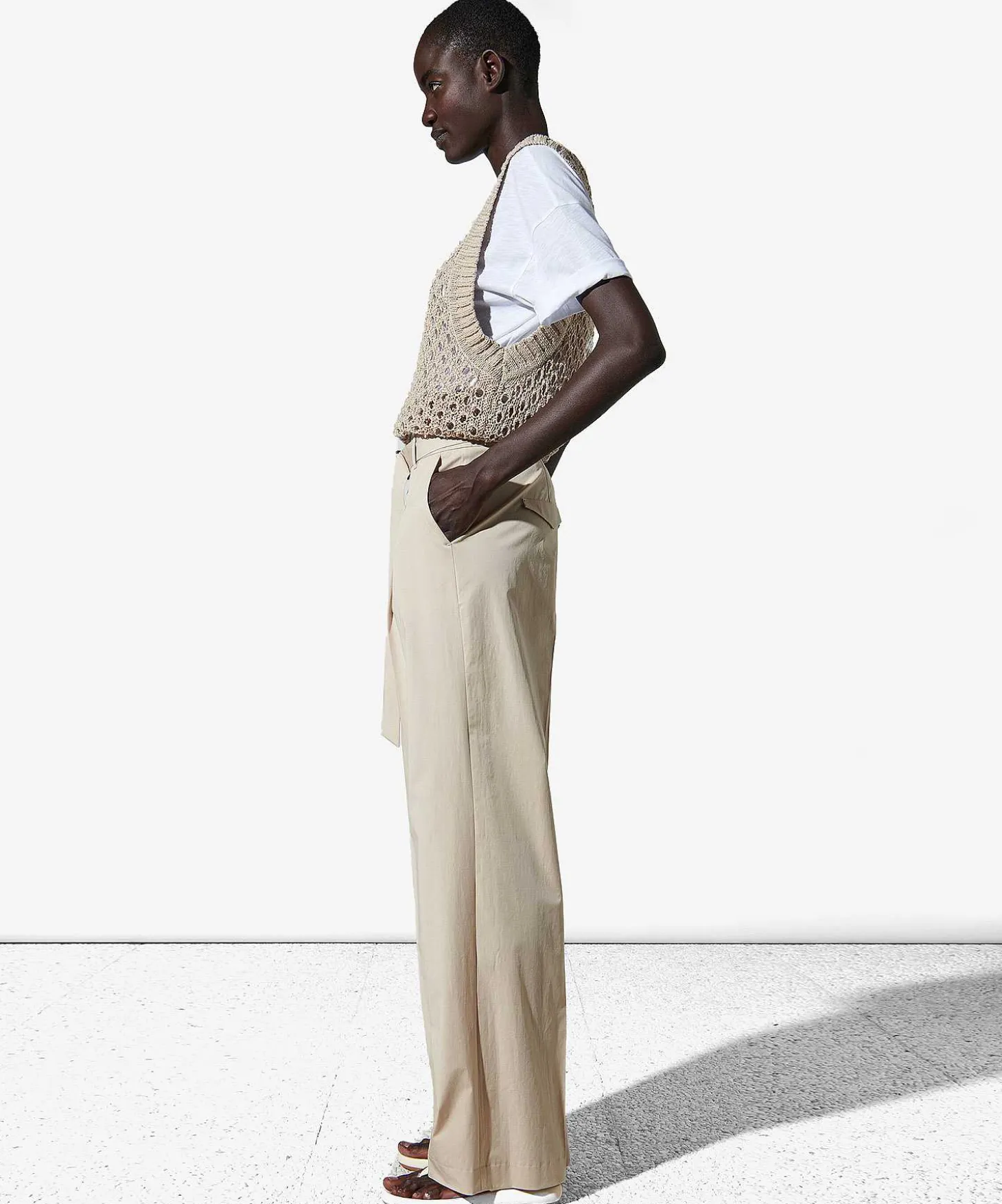 luisa_cerano_wide_leg_tro_2.webp Wide Leg Trousers With Belt*Luisa Cerano Store