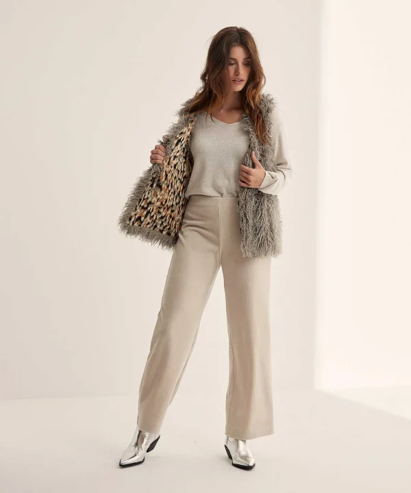 Lurex Sweater V-Neck** Discount