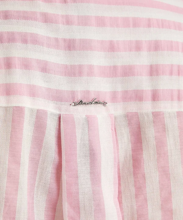 Marc Cain Cotton Voile Blouse Stripes*Marc Cain Additions Best Sale