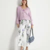 Marc Cain Cropped Jeans With Floral Print Wylie*Marc Cain Collections Clearance