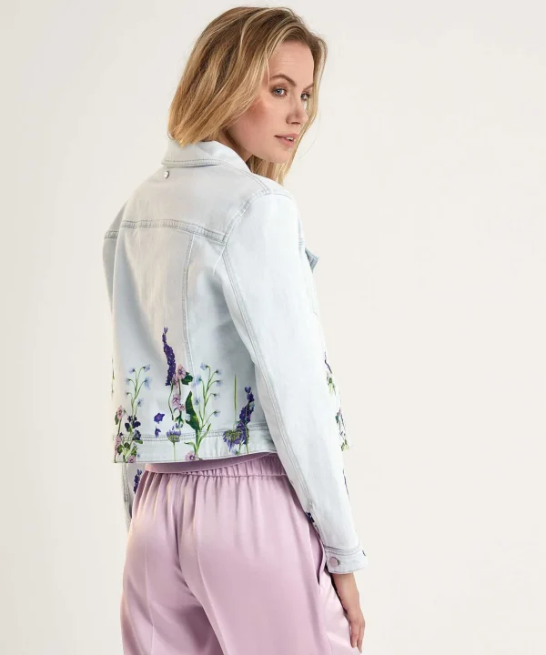 Marc Cain Denim Jacket Floral Print*Marc Cain Collections New
