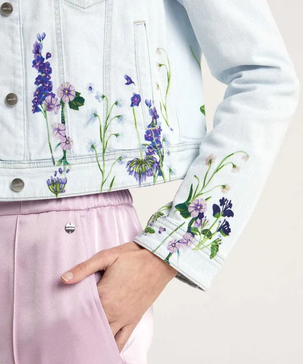 Marc Cain Denim Jacket Floral Print*Marc Cain Collections New