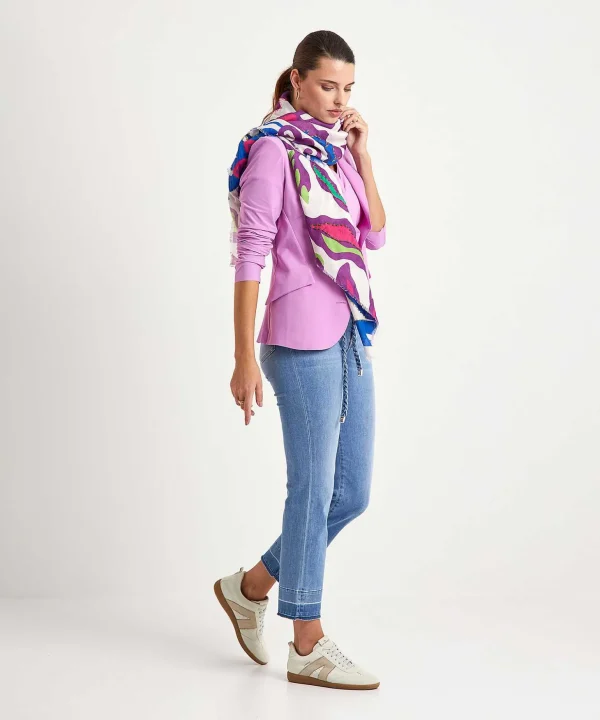 Marc Cain Kick Flare Jeans With Braid Belt Fyli*Marc Cain Collections Best