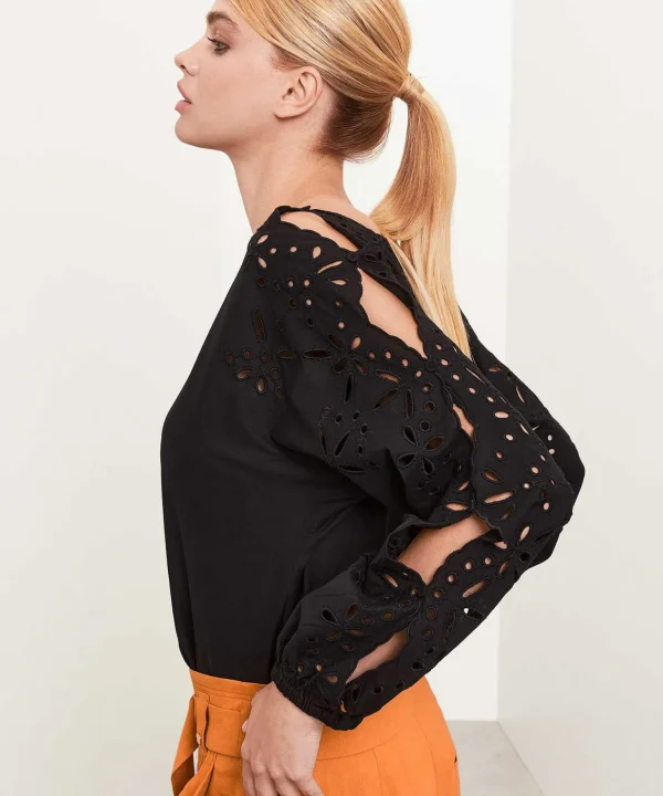 Marc Cain Poplin Blouse Broderie*Marc Cain Collections New