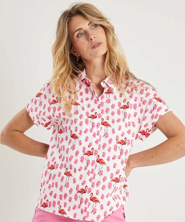 Marc Cain Poplin Blouse Flamingo*Marc Cain Additions Best