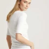 Marc Cain Shirt Short Sleeve Rib*Marc Cain Essentials Shop