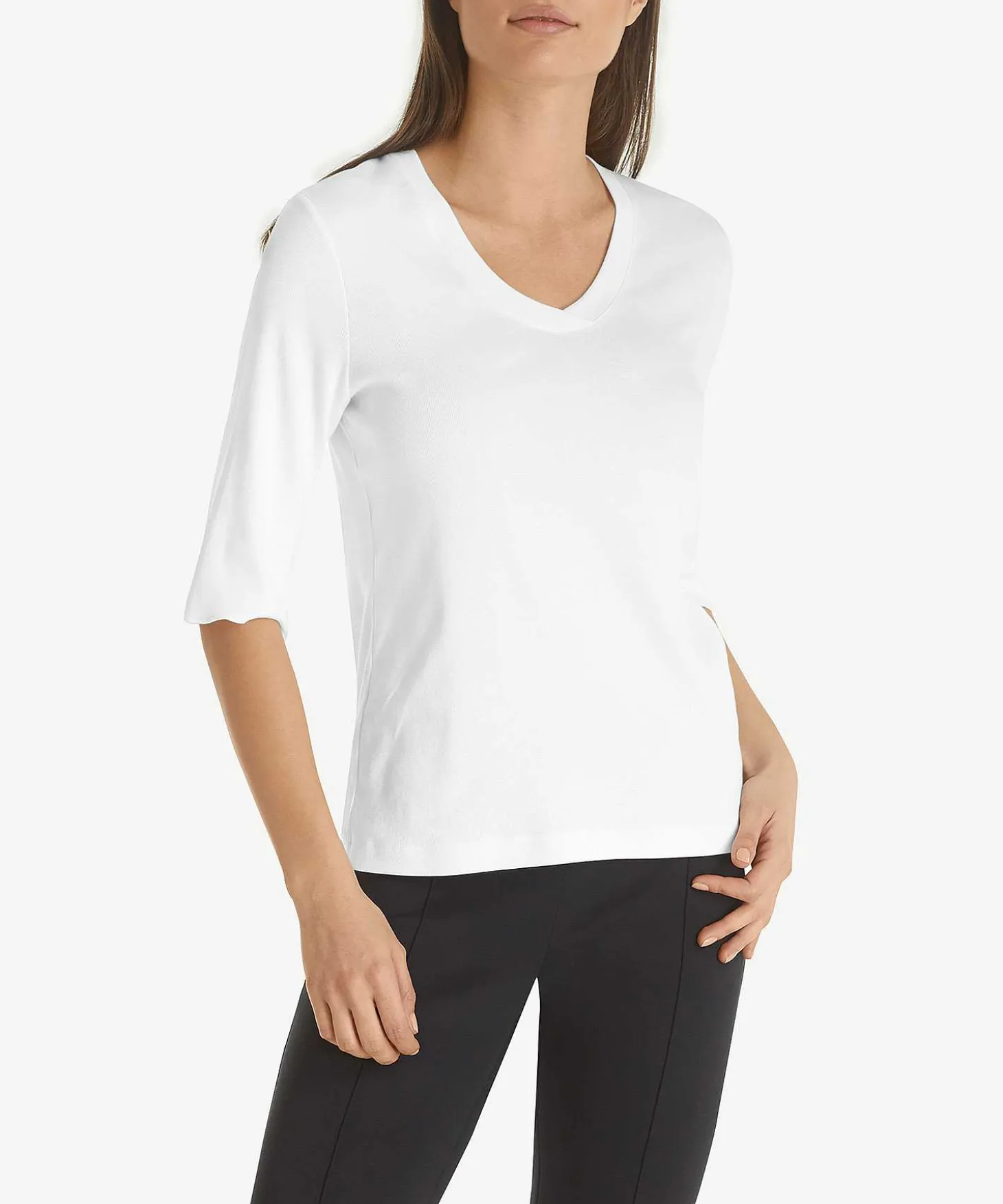 marc_cain_shirt_vneck_rib_0.webp Marc Cain Shirt V-Neck Rib*Marc Cain Essentials New