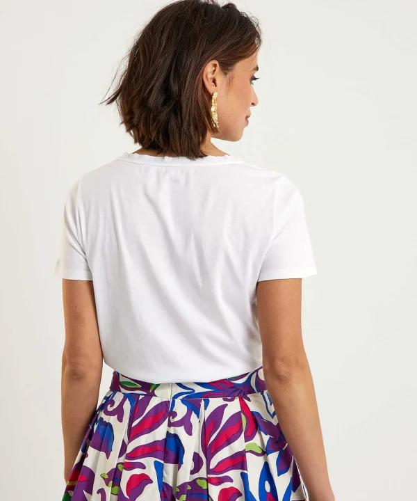 Marc Cain Shirt With Floral Letter Print*Marc Cain Collections Cheap