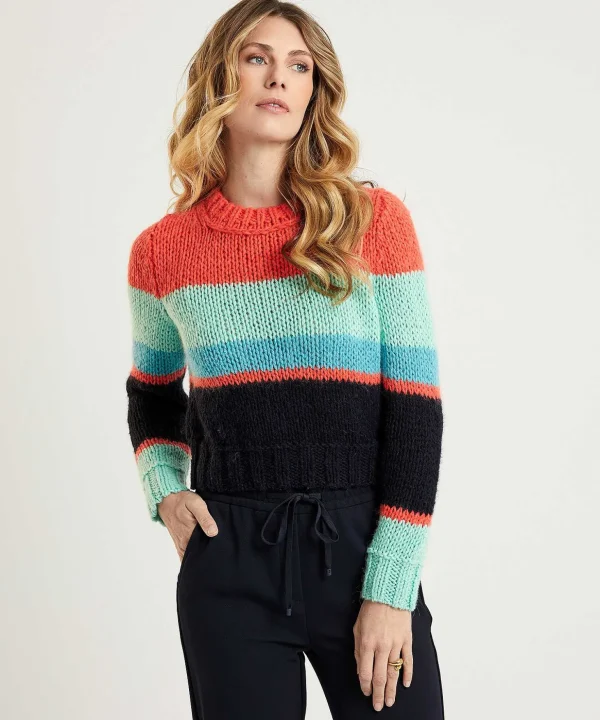Marc Cain Short Colorblock Sweater*Marc Cain Collections Online