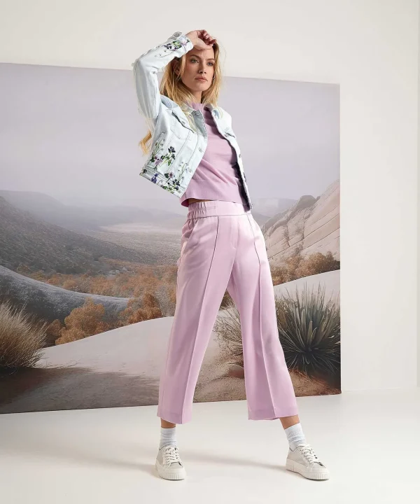 Marc Cain Silky Cropped Pants Washington*Marc Cain Collections Shop
