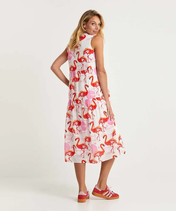Marc Cain Sleeveless Dress Flamingo*Marc Cain Additions Fashion
