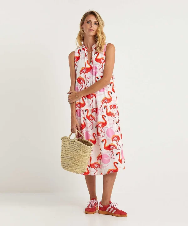 Marc Cain Sleeveless Dress Flamingo*Marc Cain Additions Fashion