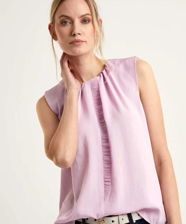 Marc Cain Sleeveless Top With Ruffle Edge*Marc Cain Collections Cheap