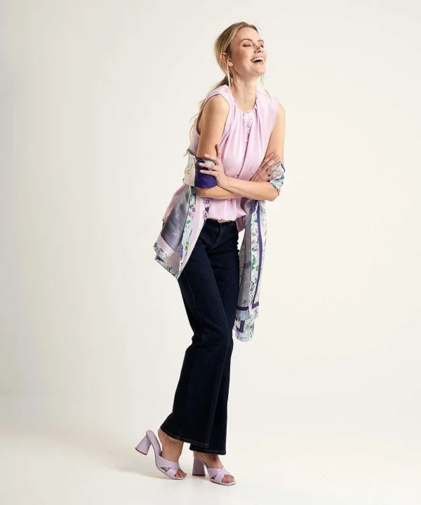 Marc Cain Sleeveless Top With Ruffle Edge*Marc Cain Collections Cheap