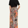 Marc Cain Slinky Palazzo Trousers Flower Print Wedi*Marc Cain Collections Discount