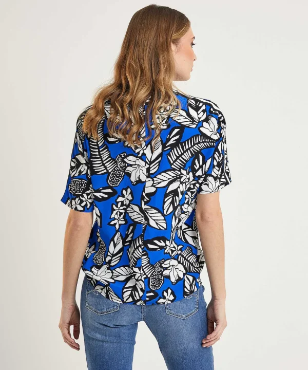 Blouse Leaf Print*Marc Cain Sports Best