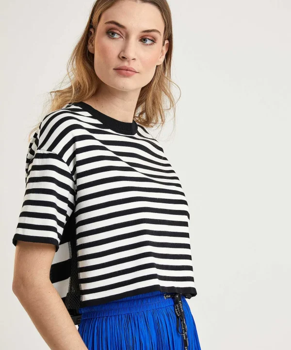 Cropped Sweater Stripes*Marc Cain Sports Outlet