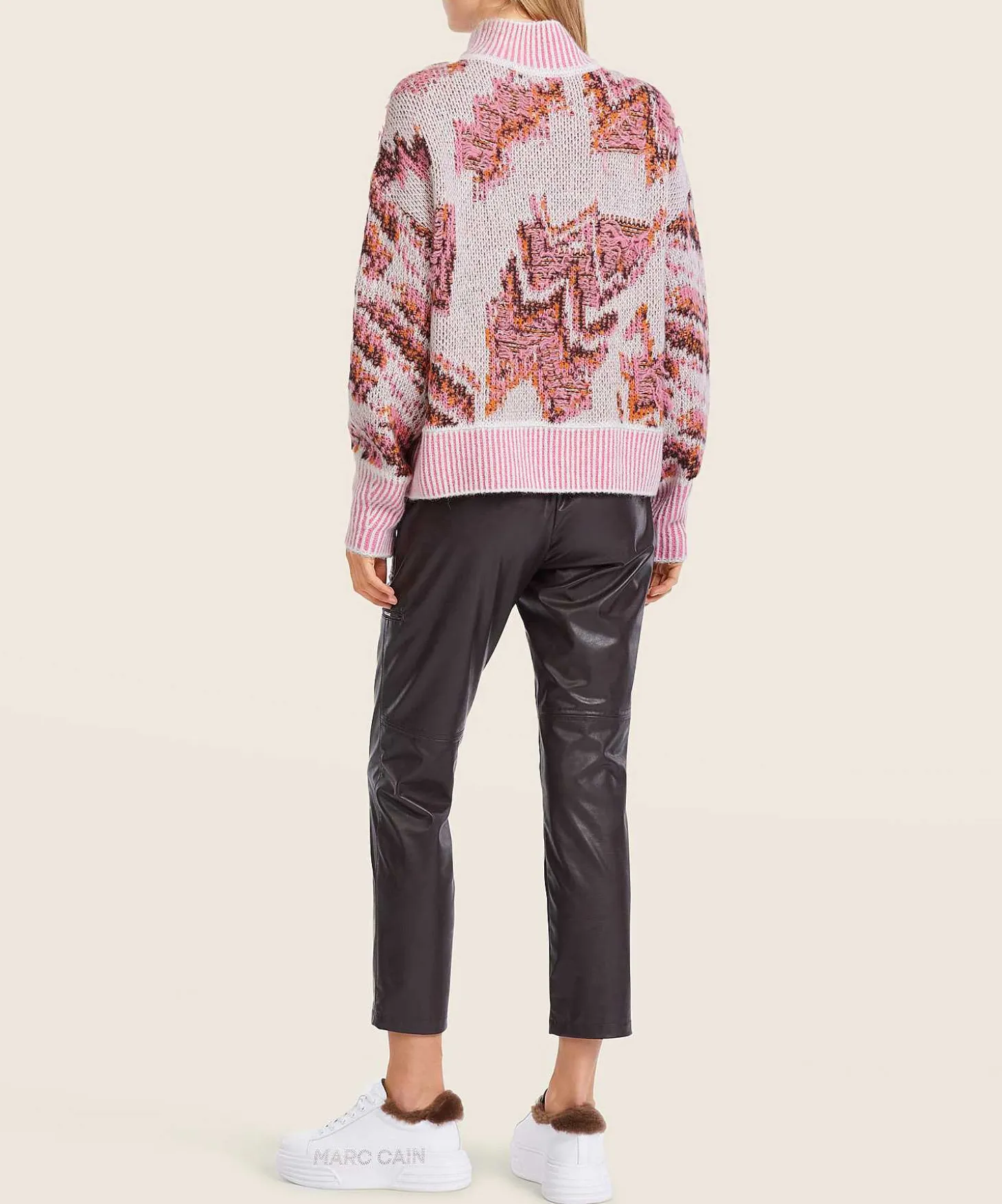 marc_cain_sports_jacquard_3.webp Jacquard Turtleneck Wool Blend*Marc Cain Sports Store