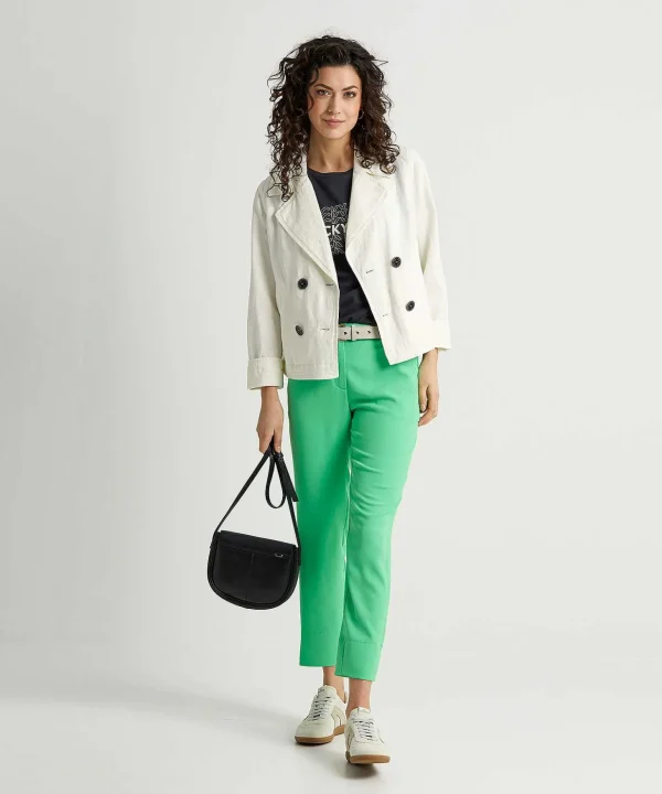 Linen Blend Short Caban Jacket*Marc Cain Sports Fashion