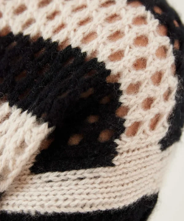 Openwork Sweater Stripe Wool Mix*Marc Cain Sports Best