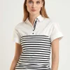 Polo Shirt Blouse Stripes*Marc Cain Sports Shop