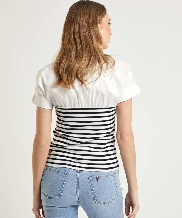 Polo Shirt Blouse Stripes*Marc Cain Sports Shop