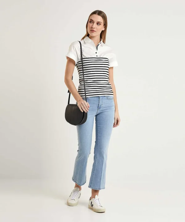 Polo Shirt Blouse Stripes*Marc Cain Sports Shop