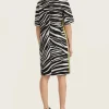 Scuba Dress With Zipper Mixed Animal*Marc Cain Sports Clearance