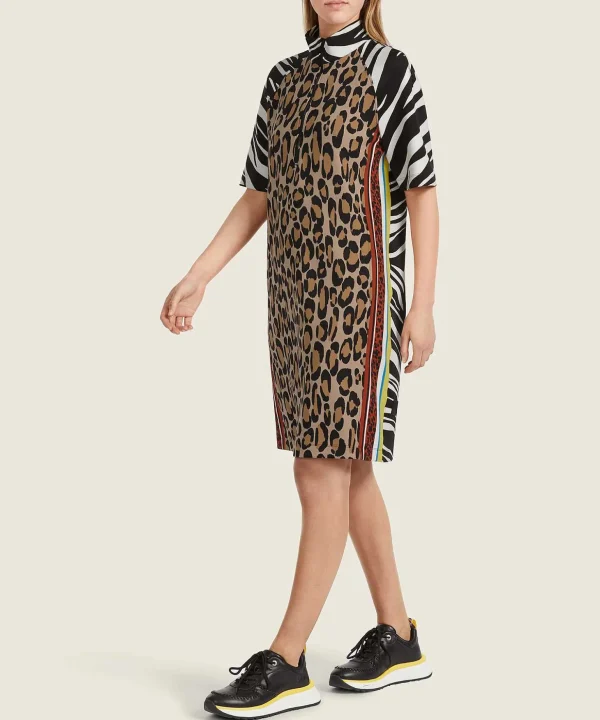 Scuba Dress With Zipper Mixed Animal*Marc Cain Sports Clearance