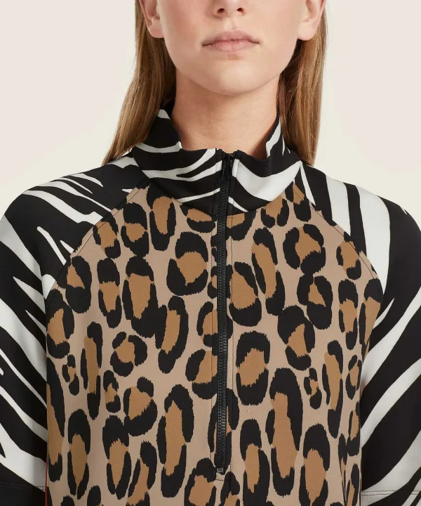 Scuba Dress With Zipper Mixed Animal*Marc Cain Sports Clearance
