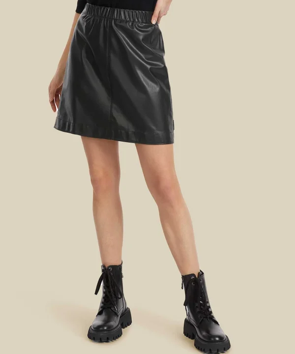 Skirt Vegan Leather*Marc Cain Sports Store