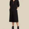 Sweat Dress Contrast Zipper*Marc Cain Sports Cheap