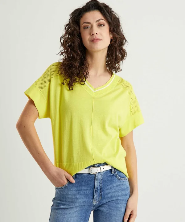 Sweater With Mesh*Marc Cain Sports Sale