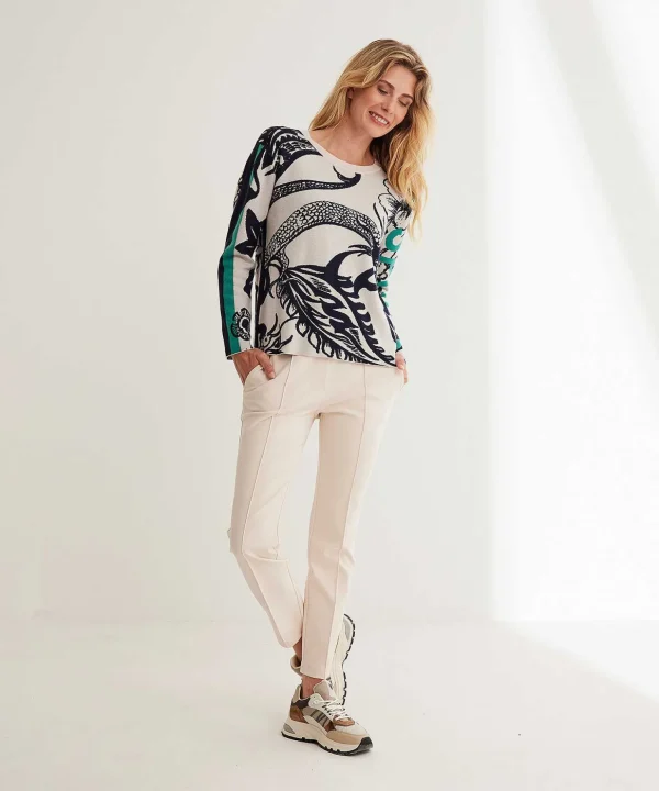 Trousers Heavy Cotton Partial Seam Sliven*Marc Cain Sports Outlet