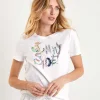 Marc Cain T-Shirt Multicolor Letter Print*Marc Cain Collections Fashion