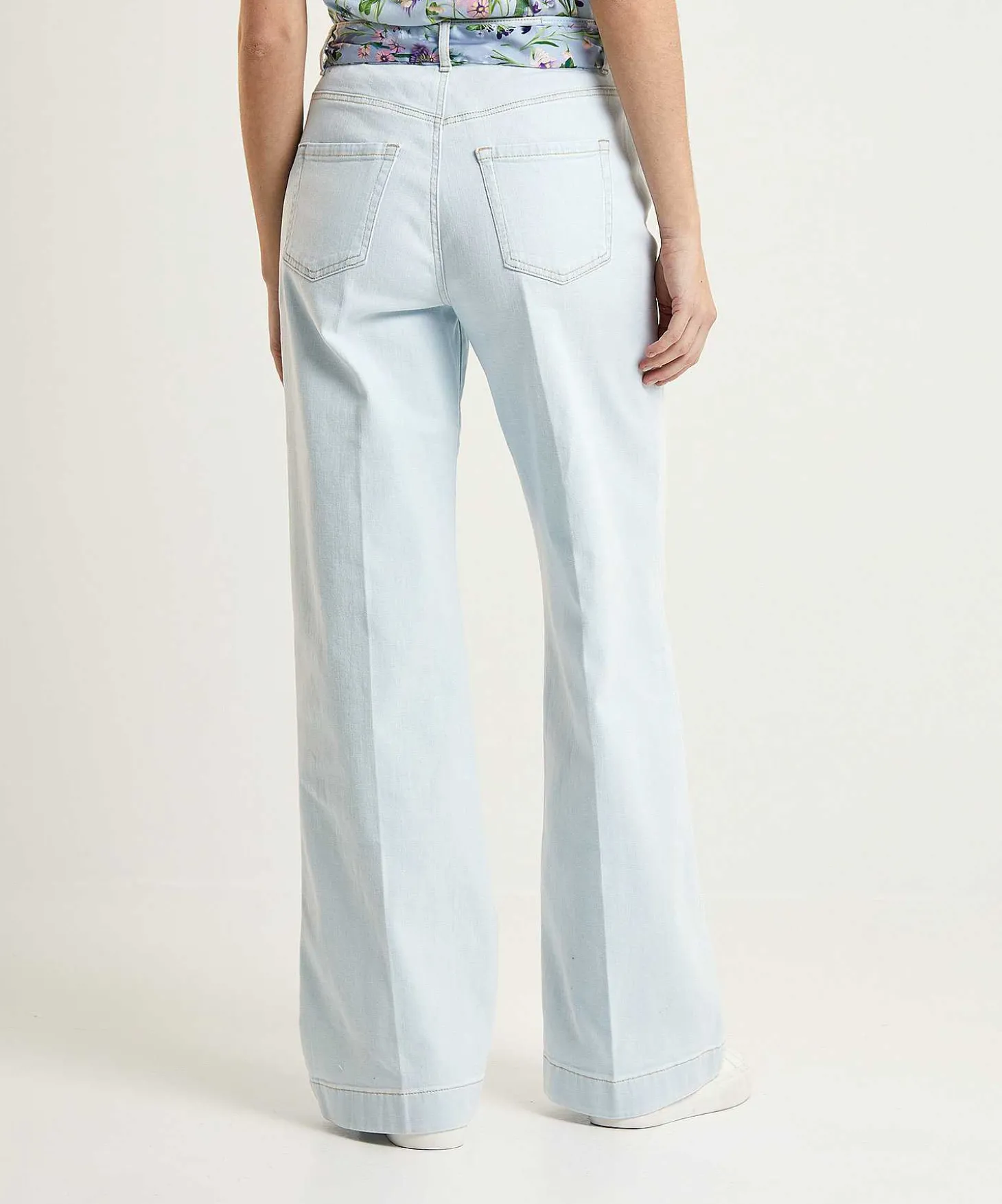 marc_cain_wide_leg_jeans__0.webp Marc Cain Wide Leg Jeans With Scarf Warri*Marc Cain Collections Hot