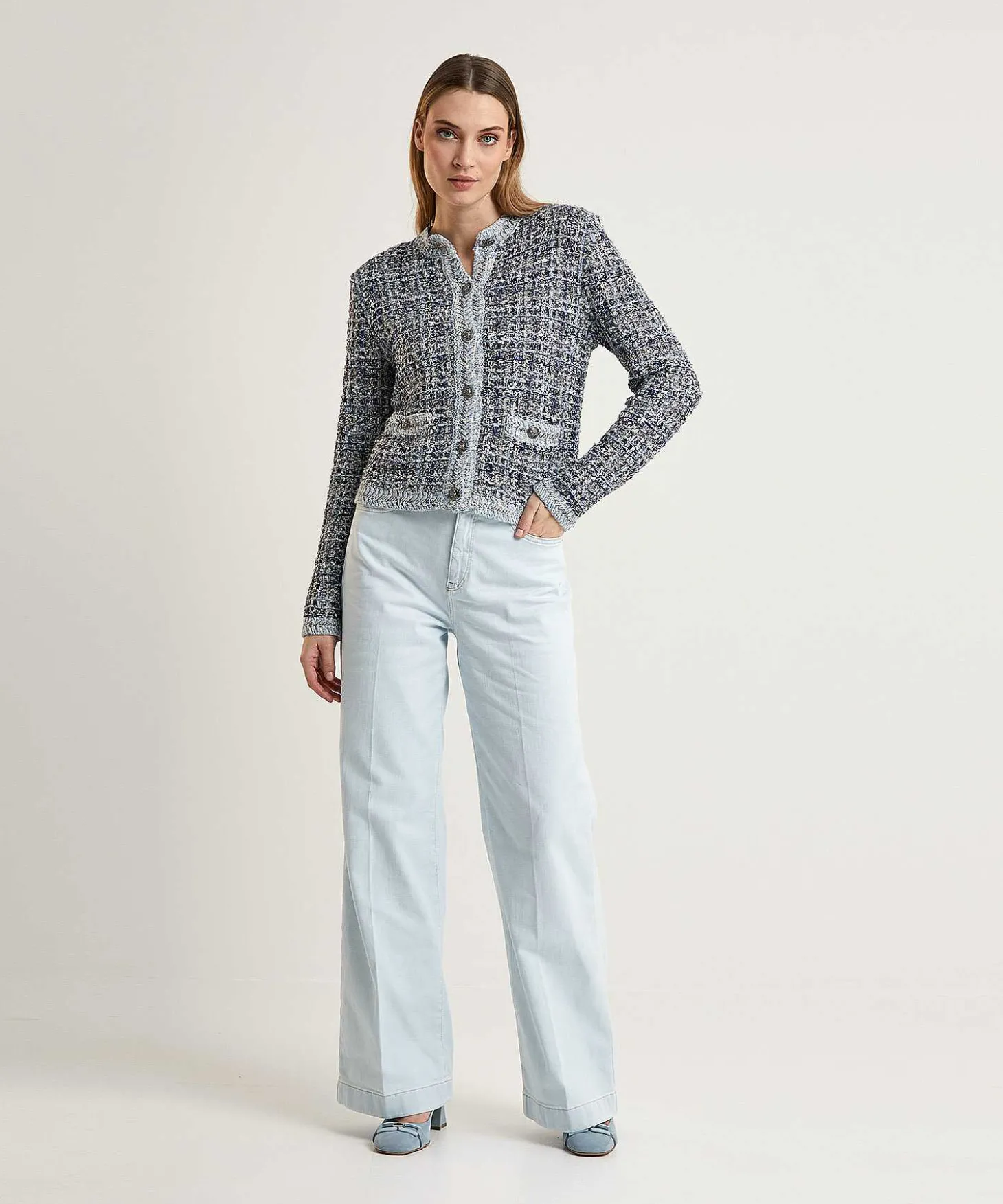 marc_cain_wide_leg_jeans__1.webp Marc Cain Wide Leg Jeans With Scarf Warri*Marc Cain Collections Hot