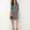 Slinky Dress Retro Print*Marivie Clearance