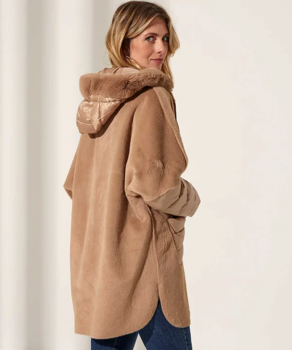 Fun Fur Jacket With Padded Details Sunny*Milestone Cheap