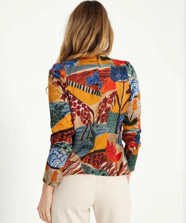 Blazer Satin Fancy Animal*ML Collections Cheap