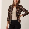 Chenille Blazer Leopard Print*ML Collections Outlet