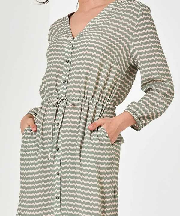 Dress Zigzag Print Winner*Moscow Sale