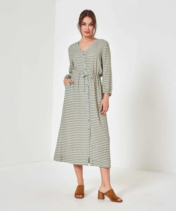 Dress Zigzag Print Winner*Moscow Sale
